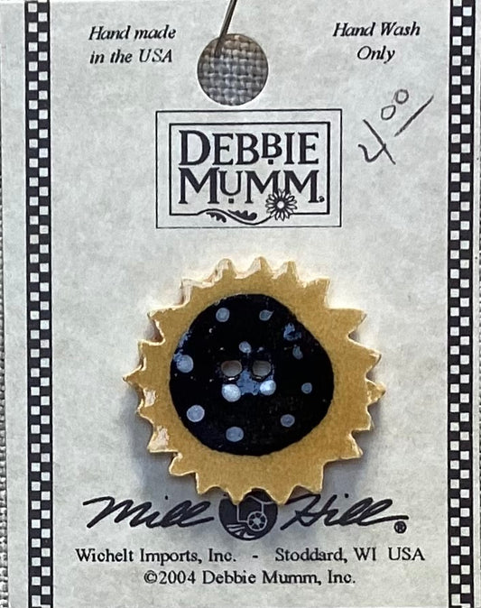 Sunflower Debbie Mumm Buttons by Mill Hill