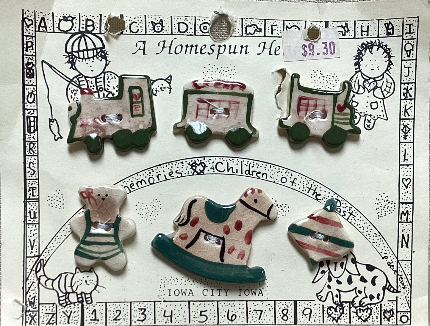 Memories: Children of the Past Button Set by A Homespun Heart
