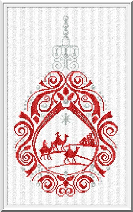 Three Kings Ornaments by Alessandra Adelaide Needleworks