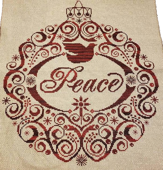 Peace Ornament by Alessandra Adelaide Needleworks