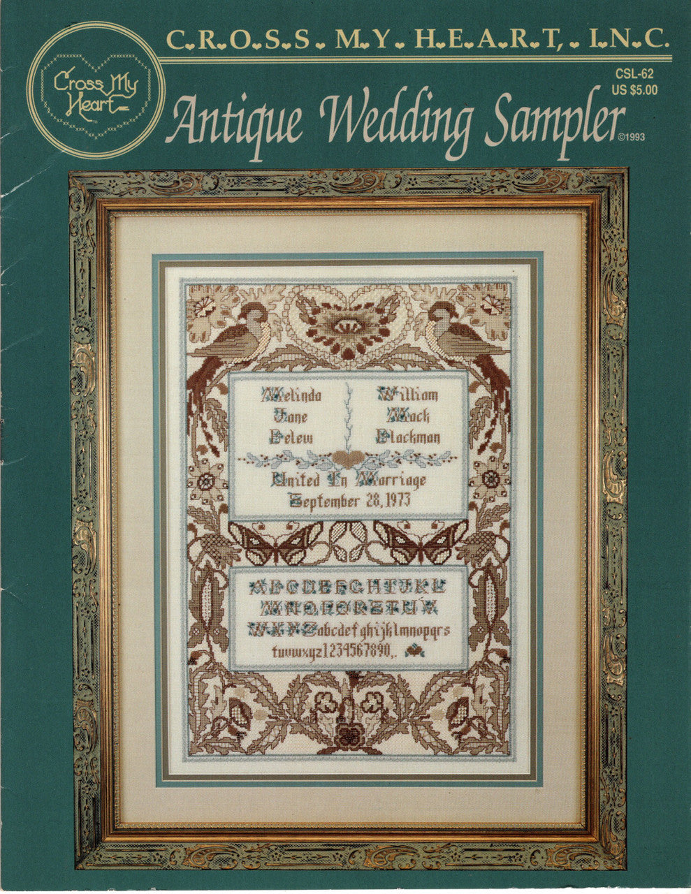 Antique Wedding Sampler by Cross My Heart Inc.
