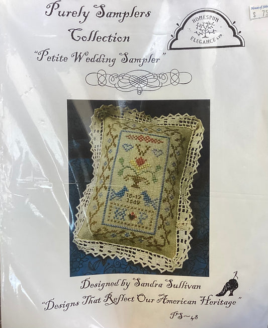 Purely Sampler Collection: Petite Wedding Sampler by Homespun Elegance