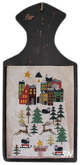 Hilltop Village in Winter by Thistles