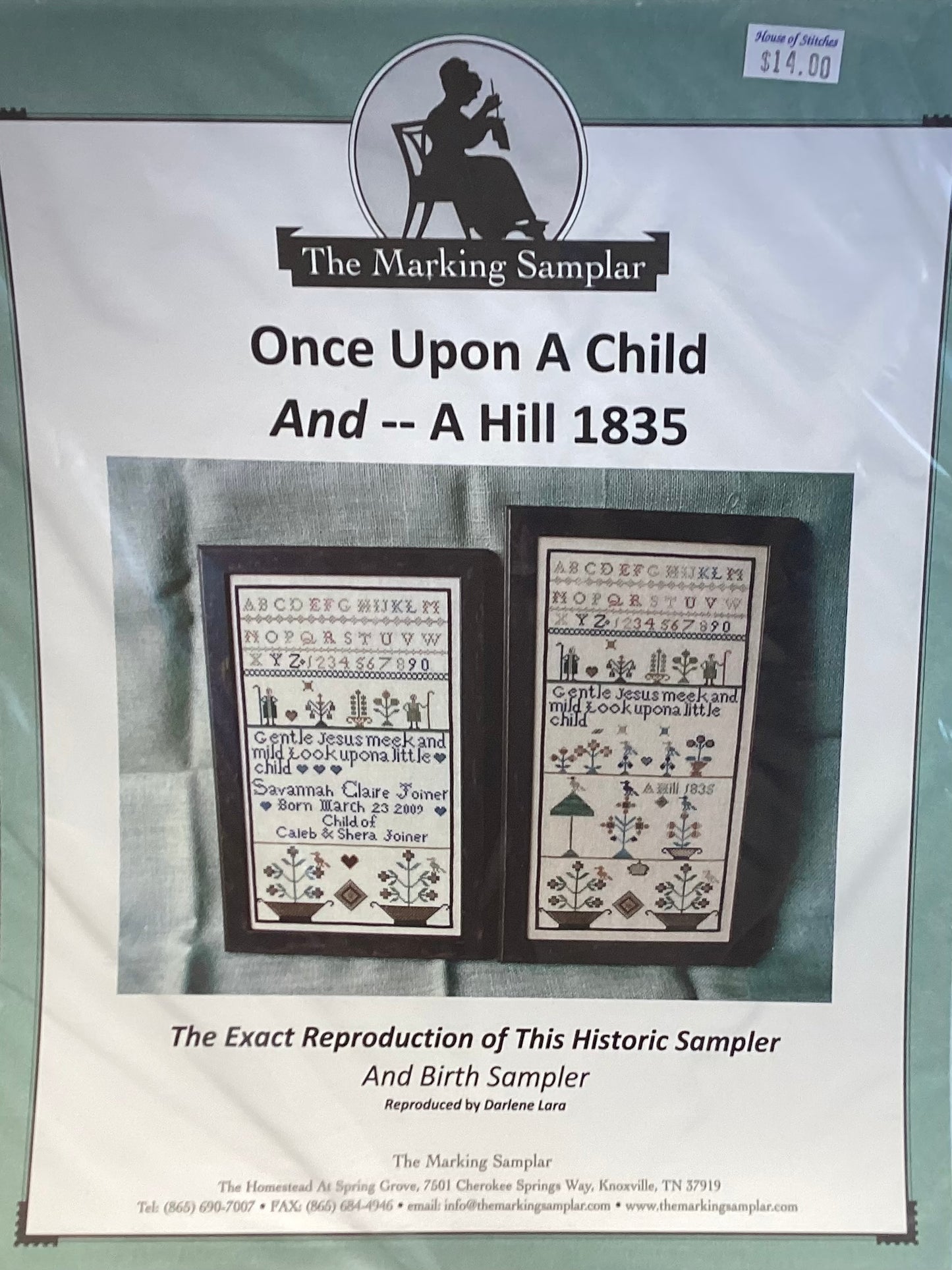 Once Upon A Child and A Hill 1835 by The Marking Samplar