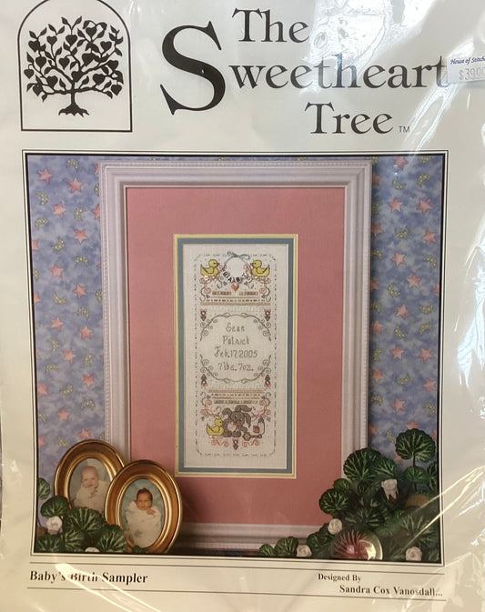 Baby’s Birth Sampler by The Sweetheart Tree