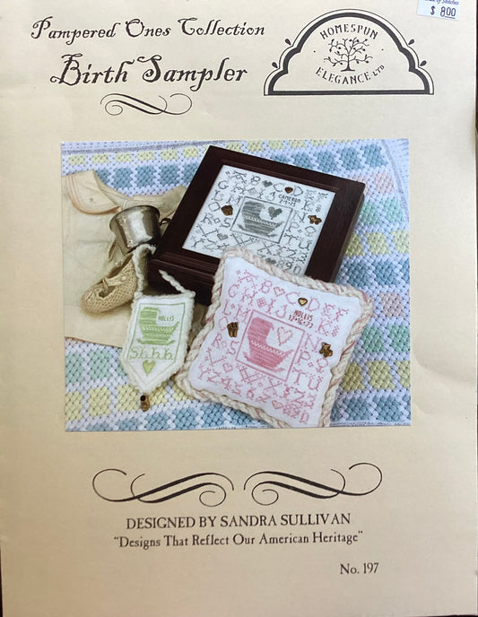 Birth Sampler by Homespun Elegance