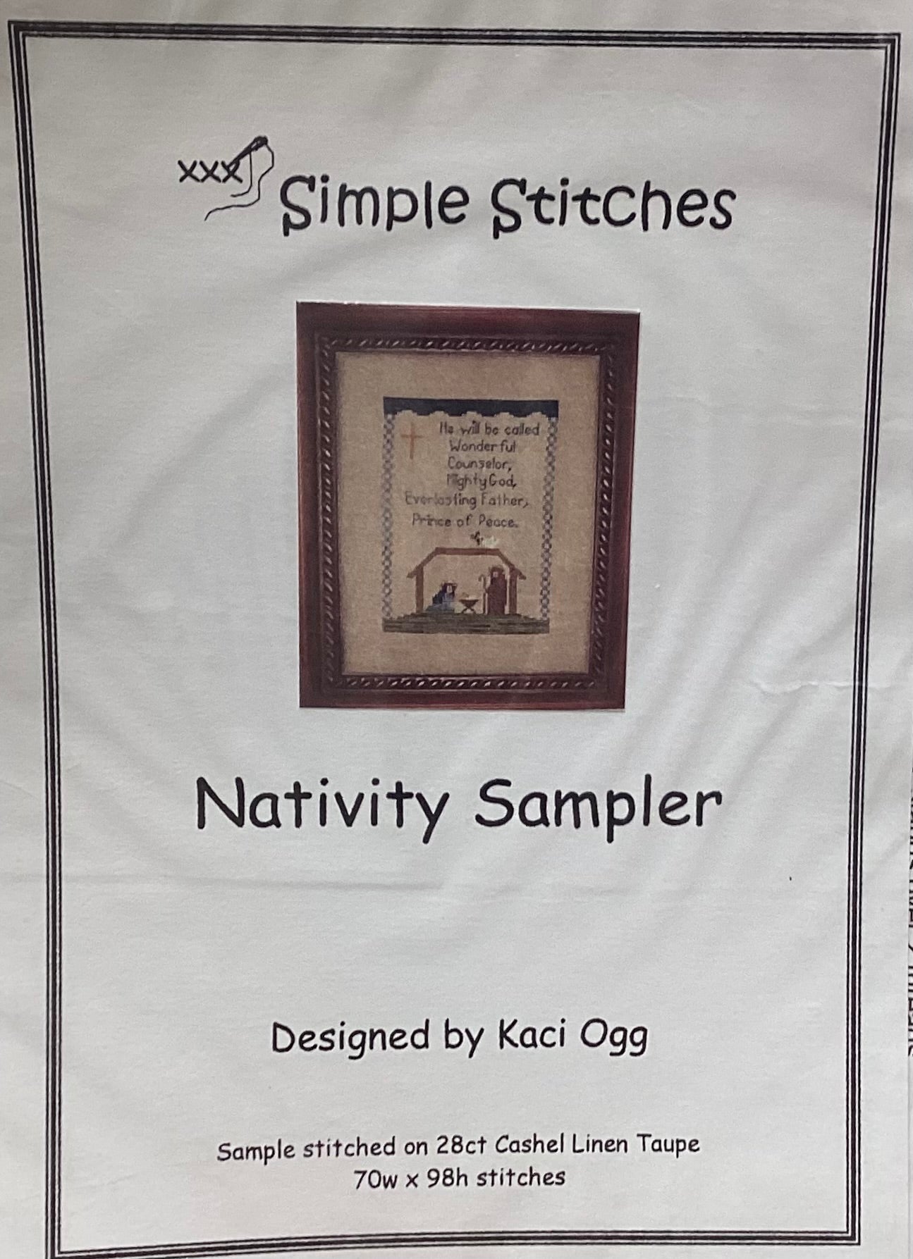 Nativity Sampler by Simple Stitches