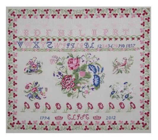 Roses et Volubilis 1857 by Reflets de Soie