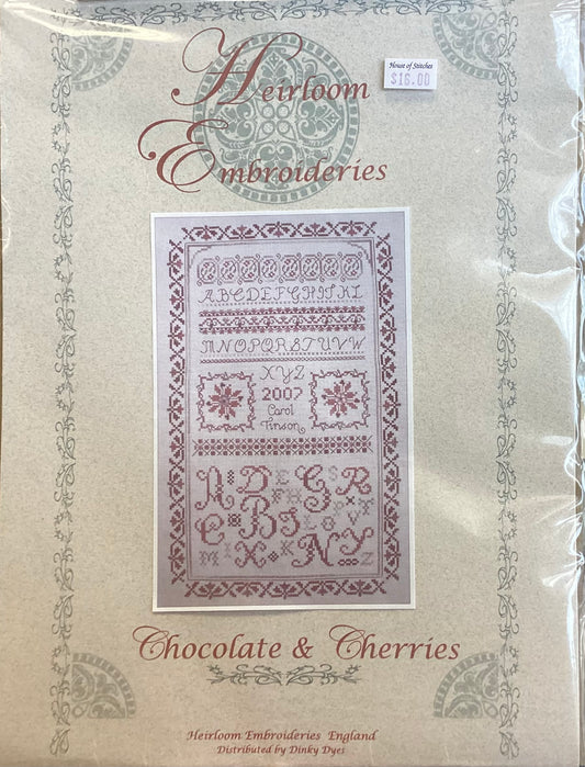 Chocolate & Cherries by Heirloom Embroideries