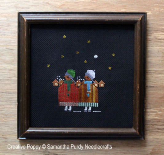 Sisters Skating by Samatha Purdy Needlecrafts