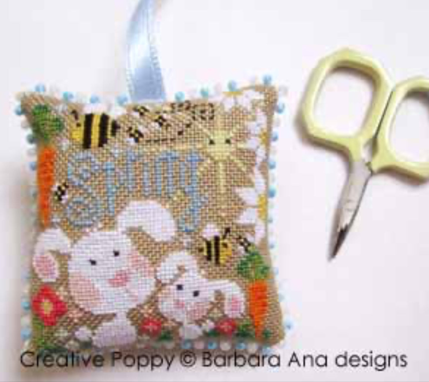 Spring Scissor Fob by Barbara Ana Designs
