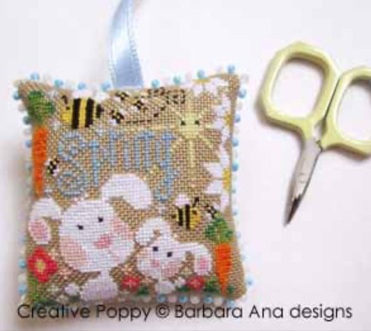 Spring Scissor Fob by Barbara Ana Designs