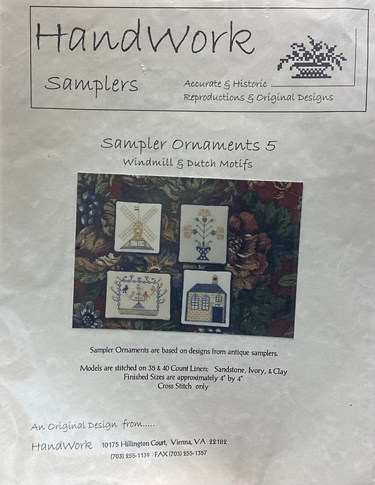 Sampler Ornaments 5: Windmill & Dutch Motifs by HandWork Samplers