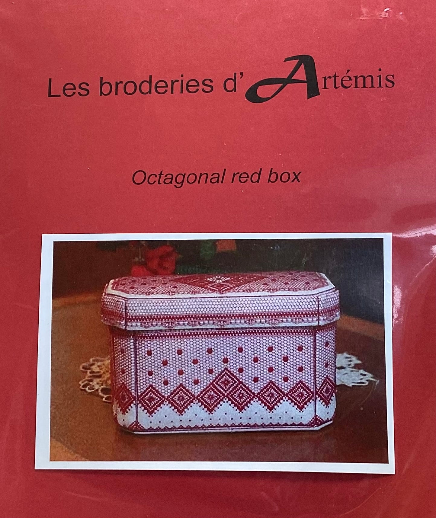Octagonal Red Box by Dessins DHC