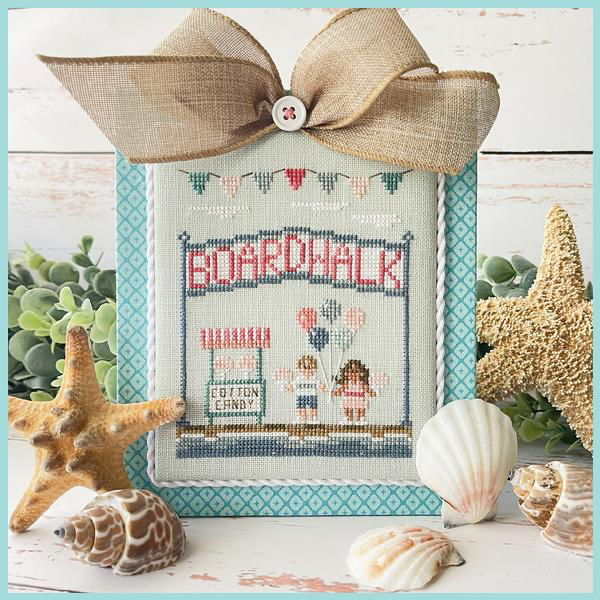 Beach Boardwalk: Boardwalk Sign by Country Cottage Needleworks