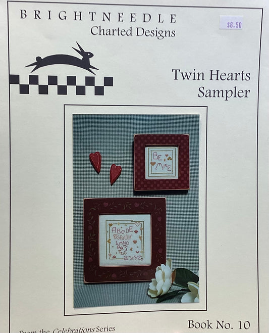 Twin Hearts Sampler by Brightneedle Charted Designs