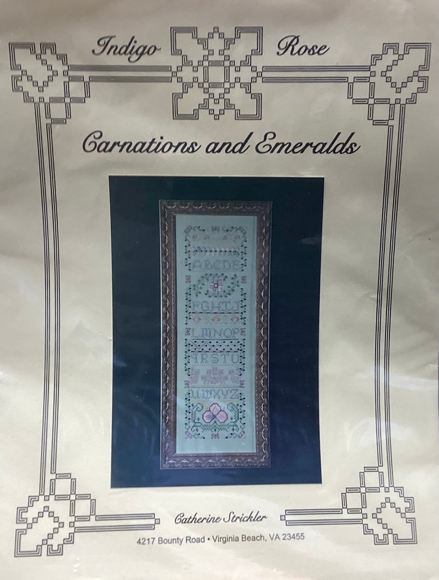 Flowers and Gems:Carnations and Emeralds by Indigo Rose