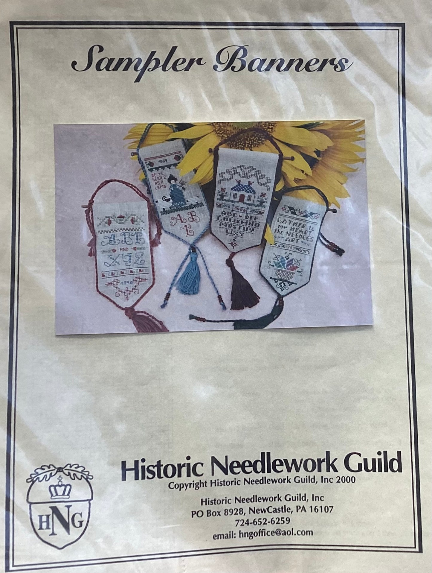 Sampler Banners by Historic Needlework Guild