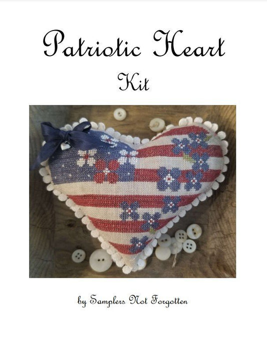 Patriotic Heart Kit by Samplers Not Forgotten