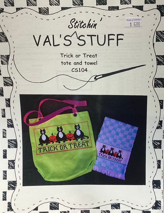 Trick or Treat Tote and Towel by Val’s Stitchin Stuff