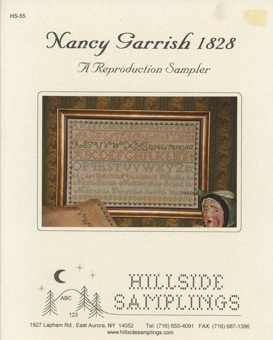 Nancy Garrish 1828 by Hillside Samplings