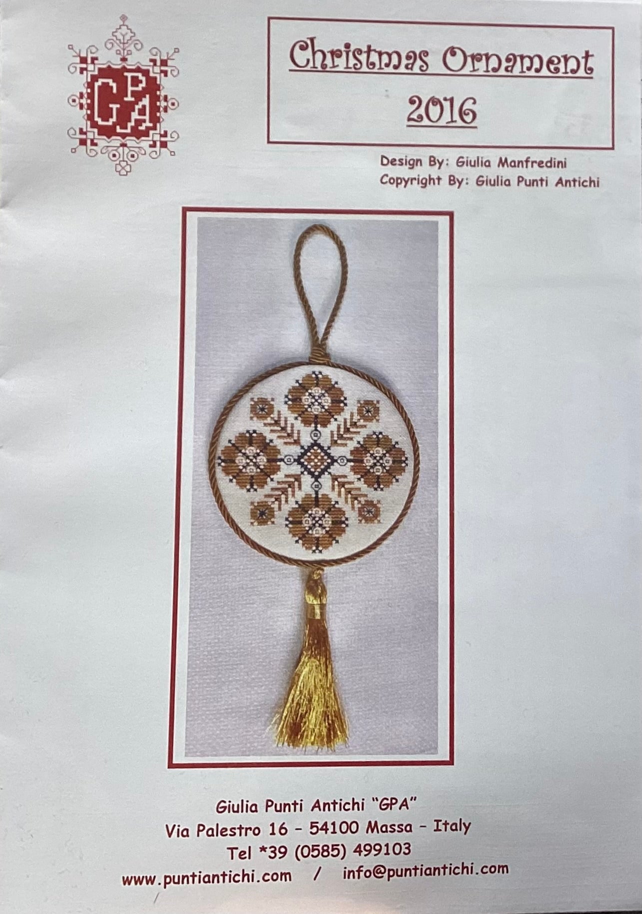 Christmas Ornament 2016 by GPA