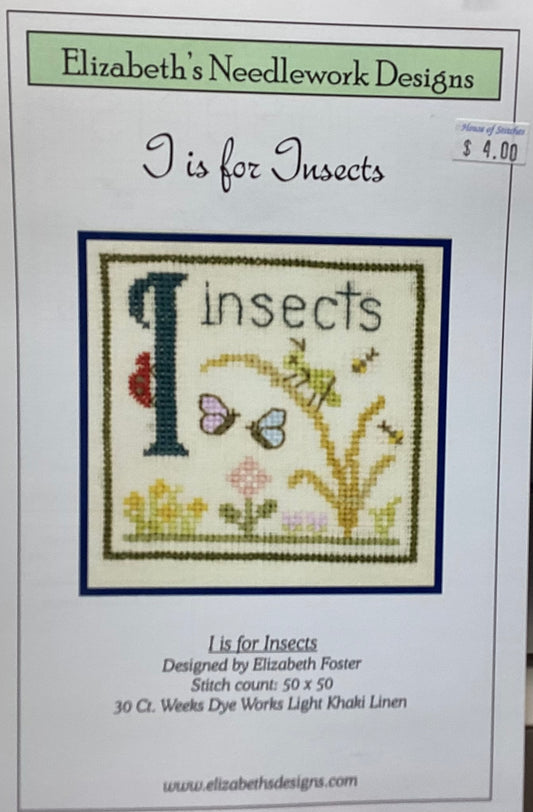 I is for Insects by Elizabeth’s Needlework Designs