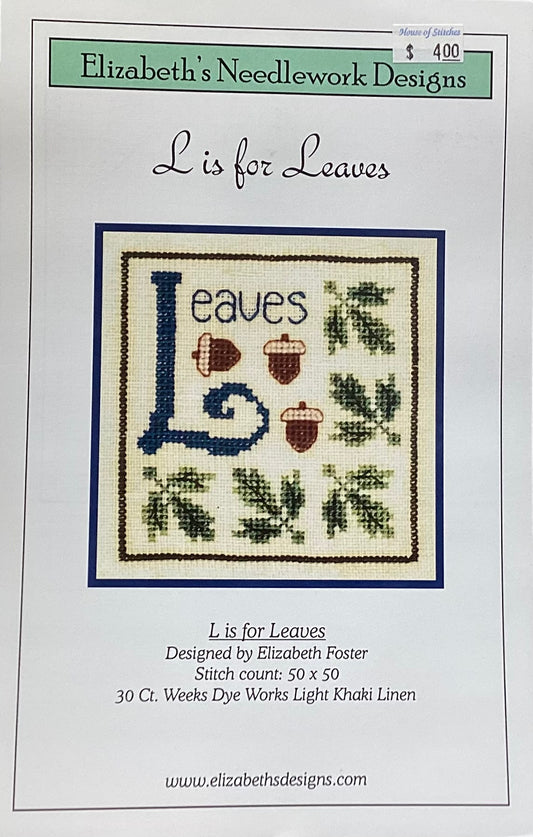 L is for Leaves by Elizabeth’s Needlework Designs