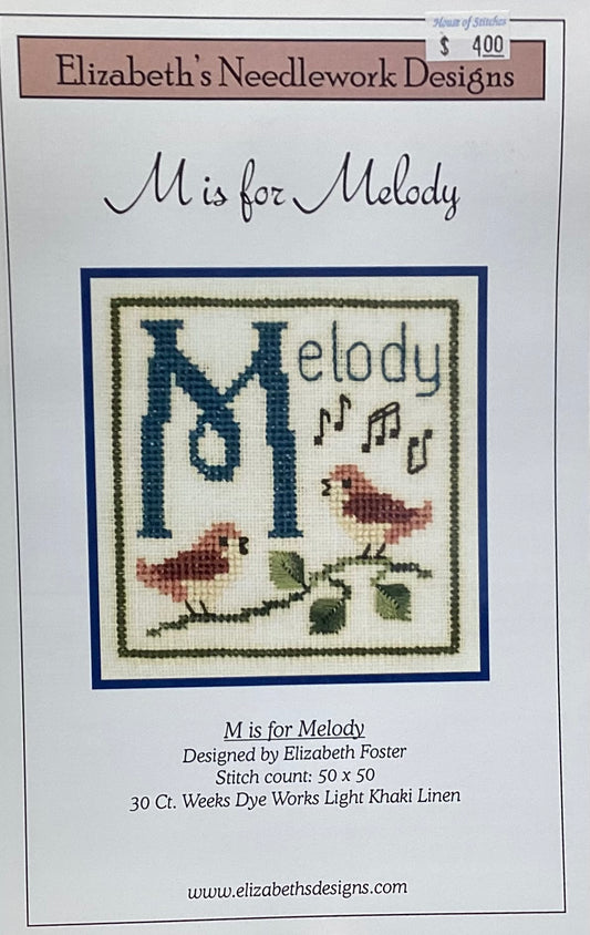M is for Melody by Elizabeth’s Needlework Designs