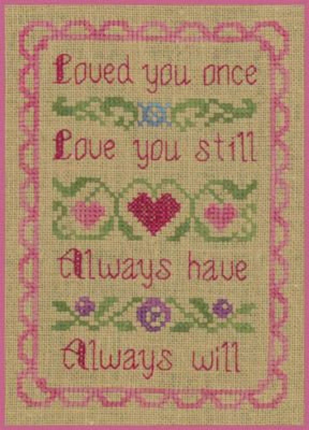 Simple Samplers: Love You by Elizabeth’s Needlework Designs