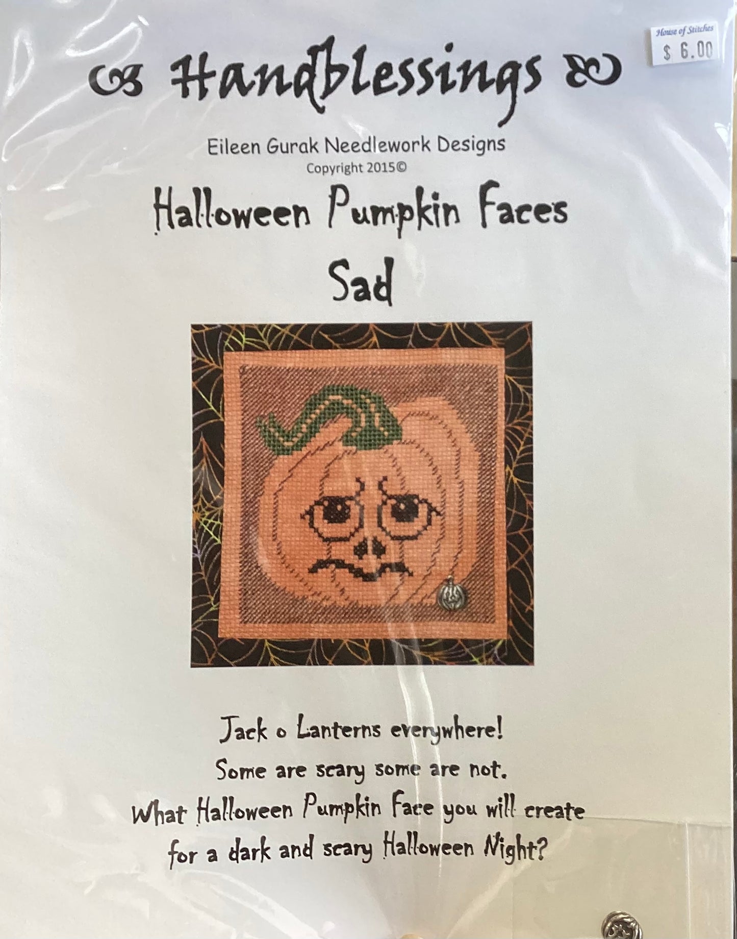 Halloween Pumpkin Faces: Sad by Handblessings