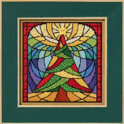 Buttons & Beads Winter Series: Stained Glass Tree Kits by Mill Hill