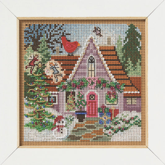 Buttons & Beads Winter Series: Festive Fairy Cottage Kit by Mill Hill