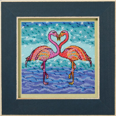 Flowering Flamingos: Laurel Burch Kit by Mill Hill