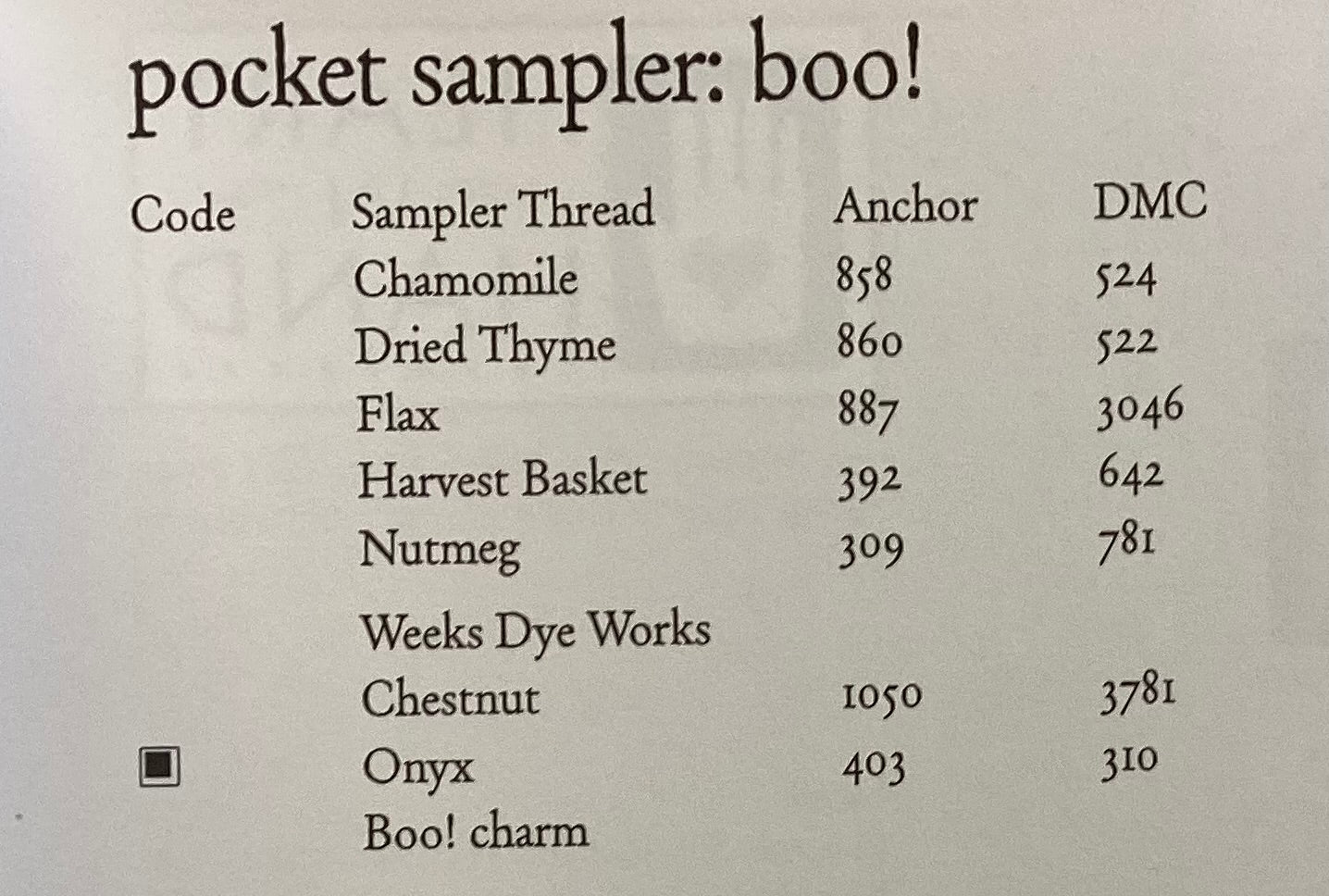 Pocket Sampler: Boo! By Heart in Hand Needleart