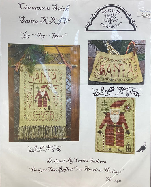 Cinnamon Sticks Santa XXIV: Joy Joy Giver by Homespun Elegance