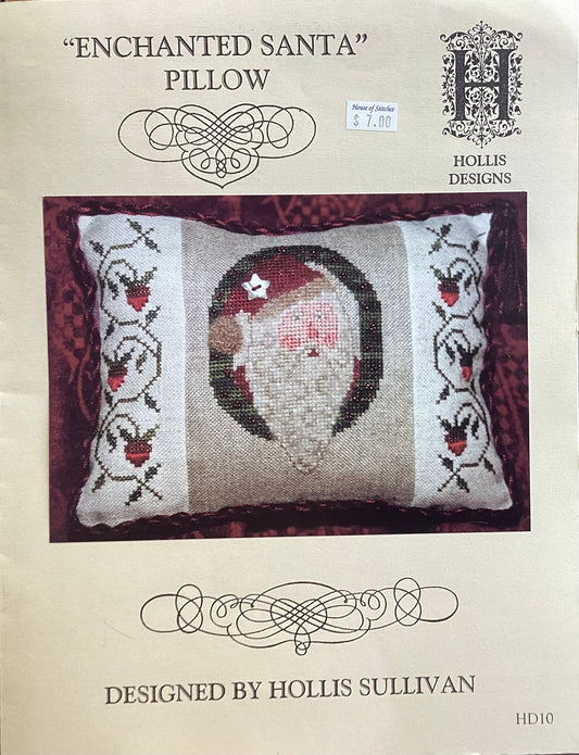 Enchanted Santa Pillow by Hollis Designs