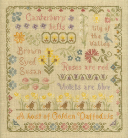 Antique Flower Sampler by Elizabeth’s Needlework Designs