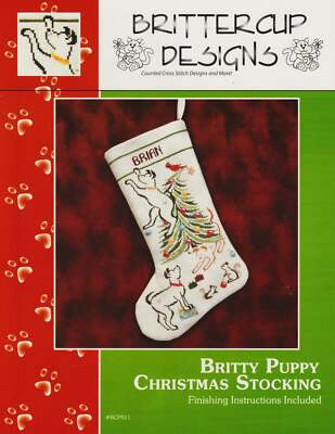 Britty Puppy Christmas Stocking by Brittercup Designs
