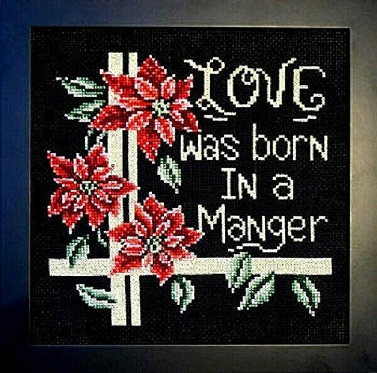 Love Was Born in a Manger by Bobbie G. Designs