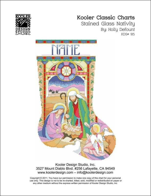 Stained Glass Nativity by Kooler Classic Charts