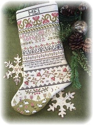 Band Sampler Stocking By Annie Beez Folk Art