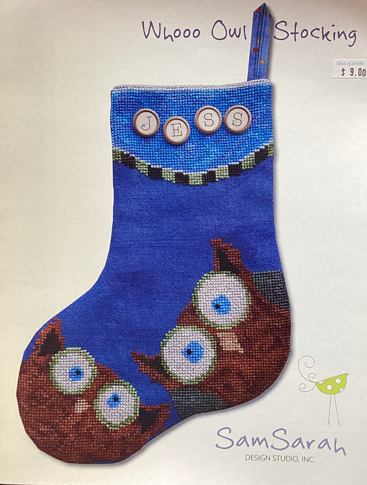 Whooo Owl Stocking by SamSarah Design Studio