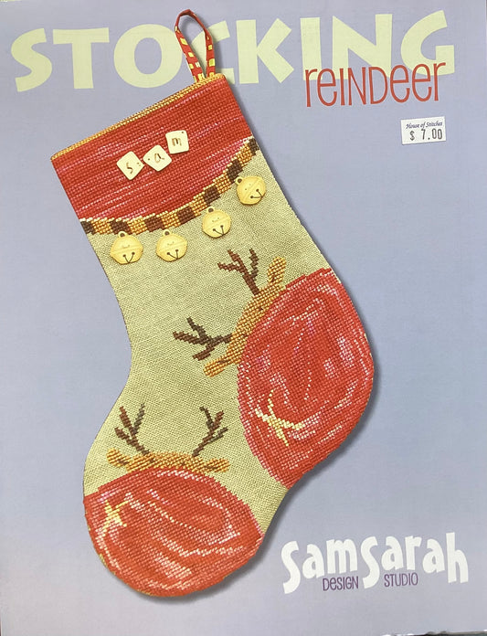 Reindeer Stocking by SamSarah Design Studio
