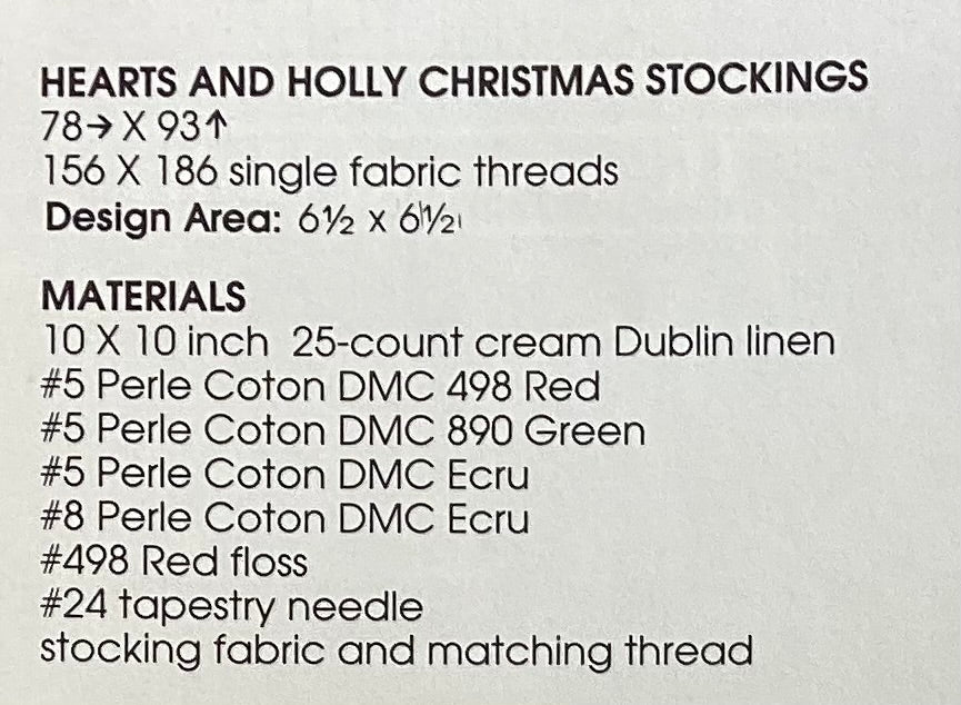 Hearts and Holly by Cross ‘N Patch