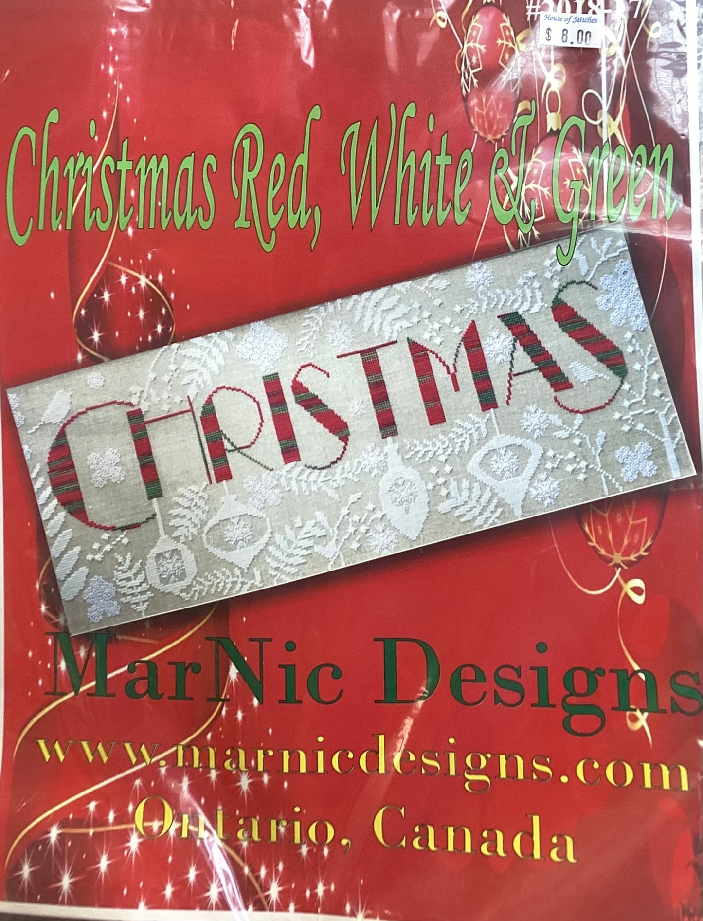 Christmas Red, White & Green by MarNic Designs