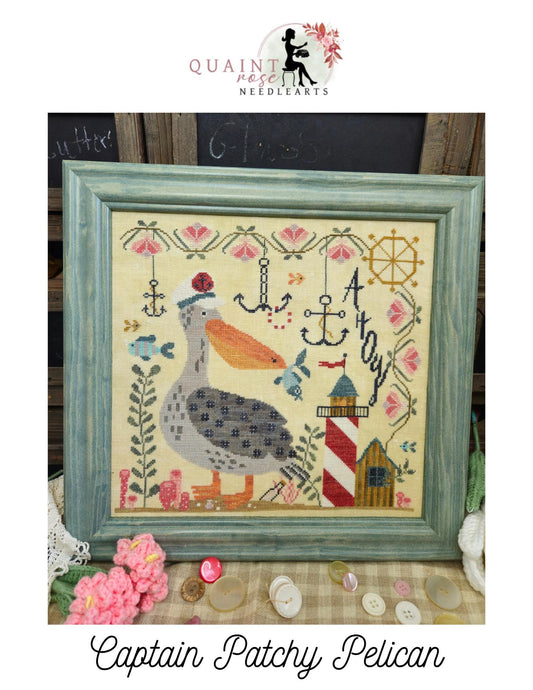 Captain Patchy Pelican by Quaint Rose Needlearts