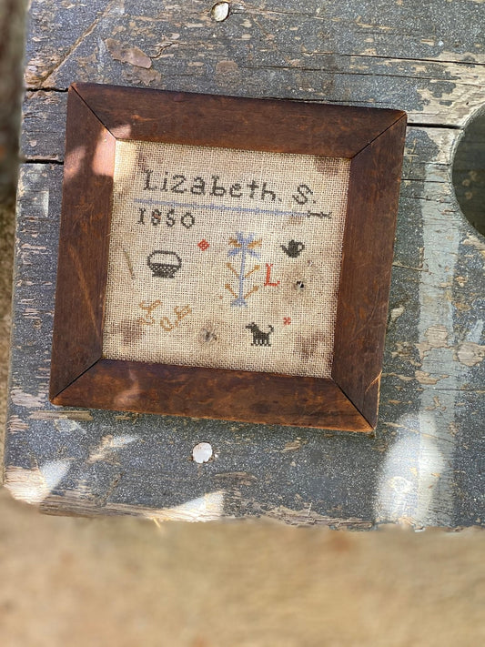 Little Brown Dog Sampler by Notforgotten Farm