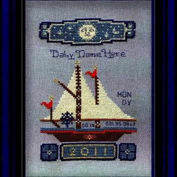 Boy Boat Birth Record by Carousel Charts LLC