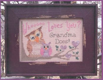 Whooooo Loves You? Grandma Does (pink for girl) by Designs By Lisa